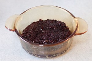The practice measure of soup of tremella of fruit violet rice 8