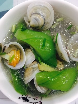 Soup of clam towel gourd, it is the practice move that the tongue wanted delicacy to drop ～ really 6