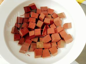 Soup of duck blood vermicelli made from bean starch (simple and easy edition) practice measure 1