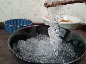 桃の角のご飯の雪のツバメの美の濃厚スープ 接着剤黒5 