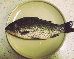 The practice measure of soup of crucian carp fish 1