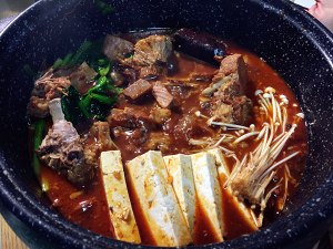 The practice measure that hall Mom teachs you to do chaffy dish of scorpion of red soup sheep 31