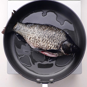 The practice measure of soup of bean curd of crucian carp fish 2