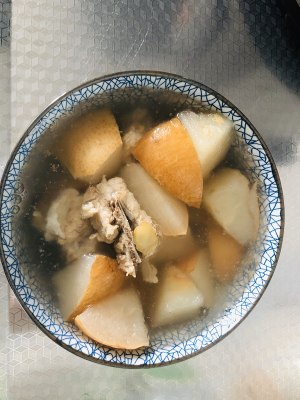 The practice measure of soup of bone of snow pear pig 4