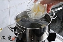 The practice measure of chicken broth of yam medlar black 4
