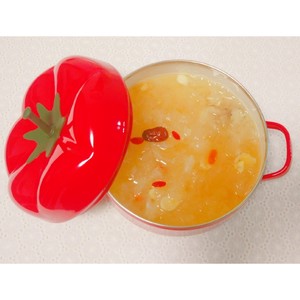 The practice measure of a thick soup of pear of snow of tremella of の rock candy that looks to be able to be done 7