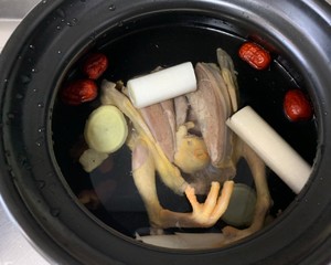 The practice measure of soup of nourishing yam dove 3