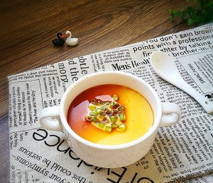 Slip tender the practice measure of tender evaporate egg a thick soup 8