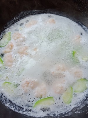Qing Dynasty is sweet the practice measure of slippery soup of towel gourd shrimp 7