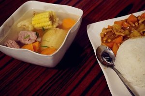The practice measure of nutrition is small soup 6