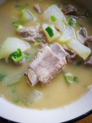 The practice measure of soup of wax gourd chop 10