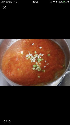 The practice measure of tomato egg soup 5