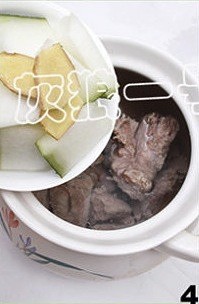 The practice measure of soup of wax gourd of chop of the seed of Job's tears 4