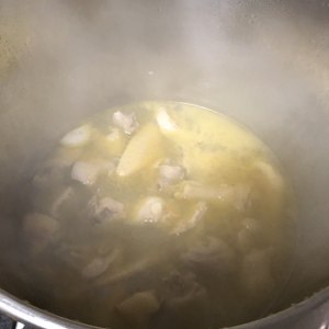 The practice measure of chicken broth of earth of former juice raw ingredient 5
