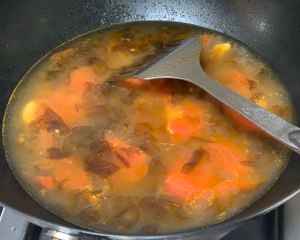 The practice measure of beautiful soup of egg of laver of tomato dried small shrimps 8
