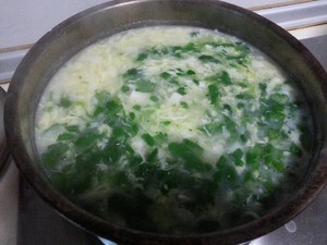 The practice measure of a thick soup of caraway bean curd 7