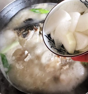 Soup of grandma whitefish head (bright) practice measure 9