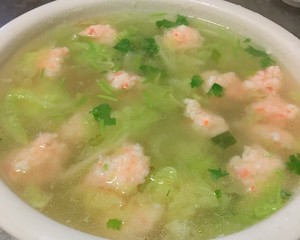 Soup of bolus of Chinese cabbage shrimp - filling kidney filling calcium, low fat high protein, can become darling complementary the practice measure that feed 7