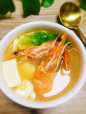 The practice measure of soup of bean curd of delicate delicacy shrimp 11