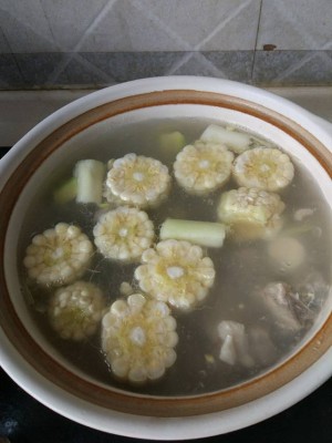 Delicate the practice measure of the soup of chop of wax gourd corn of faint scent 9