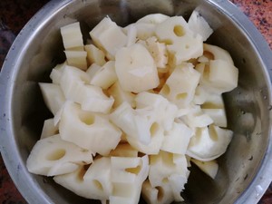 The practice measure of the soup of chop of lotus lotus root of division elder sister 1