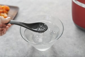 Swallow of peach glue snow stews papaya milk (edition of dawdler of electric meal Bao) practice measure 3