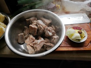The practice measure of soup of chop lotus root 6