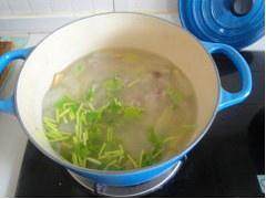 The practice measure of soup of wax gourd chop 6