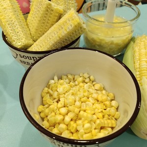 The practice measure of a thick soup of corn of the daily life of a family 3