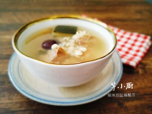 Boiling water of Guangdong old fire soup of the seed of Job's tears of 11 ～ wax gourd (clear heat is alexipharmic, benefit water dispel is wet) practice measure 8