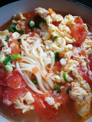 Tomato egg soup (dish of super and simple quick worker) practice measure 9