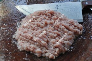 The hand is done [soup of Spanish mackerel a round mass of food] practice measure 5