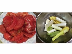 Soup of tomato a round mass of food (Q plays small ball) practice measure 2