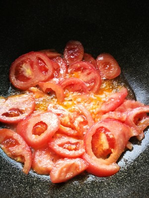 Tomato egg soup (dish of super and simple quick worker) practice measure 3