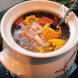 The practice measure of soup of lotus root of chop corn lotus 2