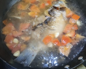 The practice measure that suckles soup of fish and shellfish as food of white crucian carp 6