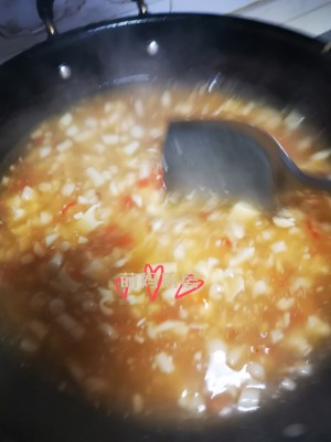The practice measure of a thick soup of bean curd of egg of 0 failure tomato 11