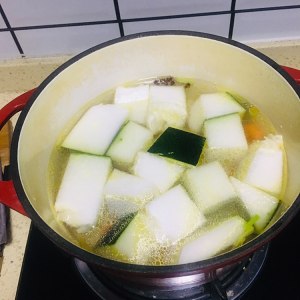 The practice measure of soup of wax gourd beautiful clam 8