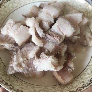 The practice measure of steaky pork of saline dish evaporate 2