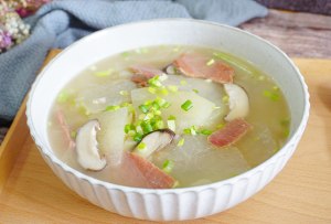 Delicacy of soup of wax gourd ham must drop brow! practice measure 10