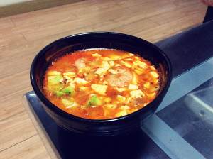 The practice measure of soup of Han type bean curd 8