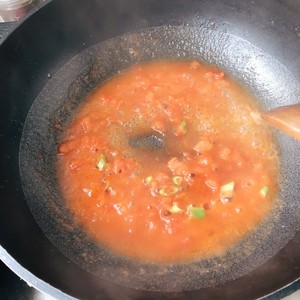 The practice measure of soup of tomato bean curd 7