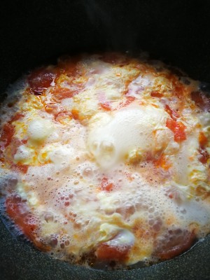 Tomato egg soup (dish of super and simple quick worker) practice measure 6