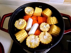 The practice measure of chop corn soup 4