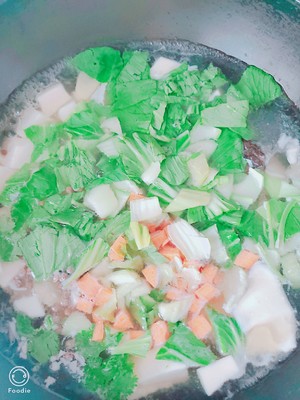 The practice measure of soup of emerald shelled fresh shrimps 4