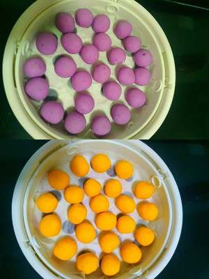 The practice measure of chromatic stuffed dumplings masse of glutinous rice flour served in soup 2