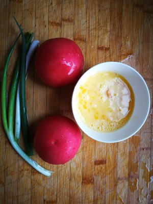 Tomato egg soup (dish of super and simple quick worker) practice measure 1
