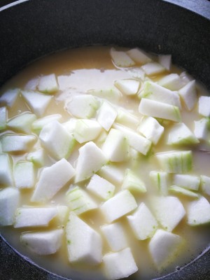 The practice measure of soup of wax gourd chop 7