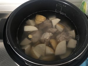 The practice measure of soup of bone of snow pear pig 3