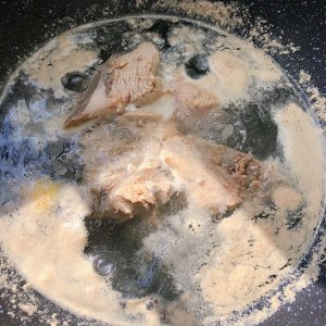 The practice measure of soup of bone of pig of lily of hedgehog hydnum stay of proceedings 1
